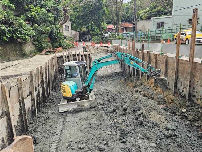 消能池10月10日完成工程通水。（水利局提供）