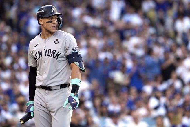 纽约洋基陷入绝境，主炮Aaron Judge彻底熄火成了战犯。（美联社）