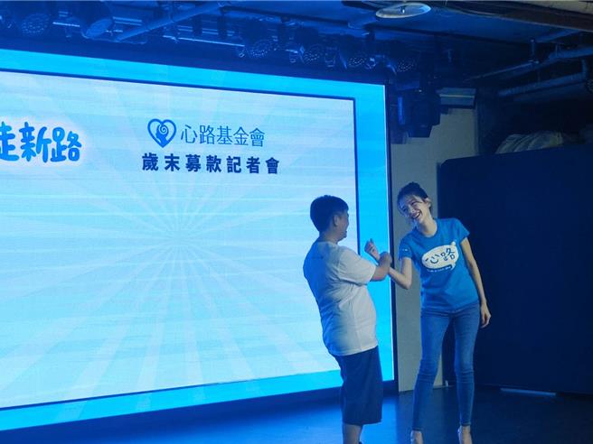 心路基金會邀請愛心大使許瑋甯擔任代言人。（林良齊攝）