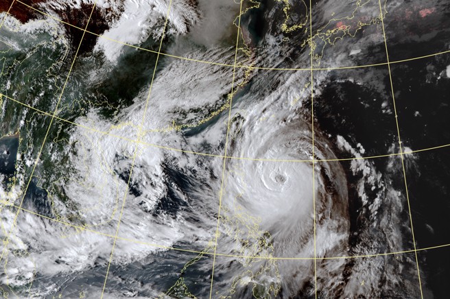 康芮颱风逐步逼近，预计将在周四、周五对台湾造成影响。（翻摄自气象署）