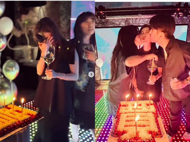 贾静雯刚庆50岁生日，梧桐妹悄悄返台给惊喜。（图／翻摄自贾静雯 IG）