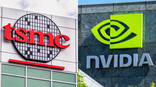 美国总统大选将至，当选机率较高的川普批评台湾抢走美国晶片生意，又呛声要对台湾晶片课关税，增添股市不确定因素。而29日台积电一度下跌30元，收盘跌10元，收在1040元。对此，前立委沈富雄29日表示，「台积电（左）一般来说是跟辉达（右）连动的，所以台积电今天这个股市走向，不能判断跟川普的谈话有直接关系」。（示意图／达志影像／shutterstock）