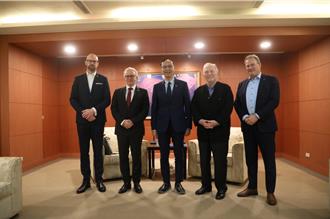 朱立倫接見歐洲跨黨派訪團  批民進黨錯誤能源政策