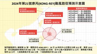 康芮逐渐逼近！花莲路面遭土石冲刷 幸无人伤亡