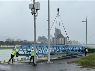康芮颱風來襲 台北市水利處撤離河濱設施