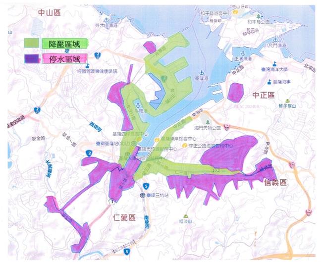 台湾自来水公司第一区管理处为修復管线漏水，将于11月3日晚间8时起至11月5日凌晨2时施工停水，届时基隆市中正区、信义区、仁爱区、中山区、安乐区等地将受影响。（台水一区处提供／徐佑升基隆传真）