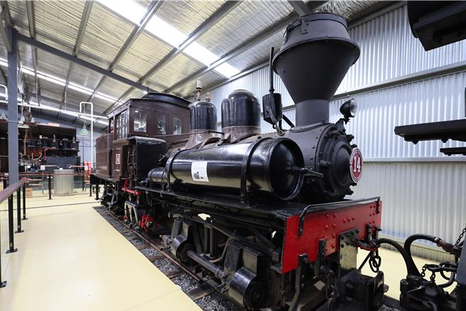 Shay 14送給澳洲普芬比利鐵道博物館受到妥善保護，成為受歡迎的火車明星。（林鐵及文資處提供／廖素慧嘉市傳真）