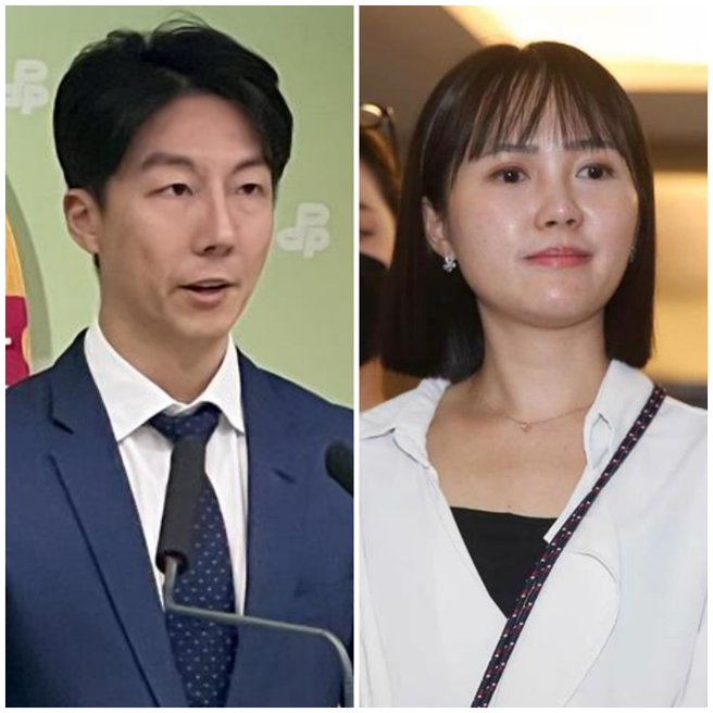 民进党发言人吴峥 （左）、民眾党发言人吴怡萱（右）。（资料照片合成）