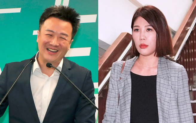 亲绿名嘴李正皓(左)与绿媒记者马郁雯(右)传出恋情曝光，两人言谈也间接透露感情亲密。（合成图／示意图／资料照）