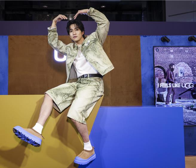 娄峻硕30日出席品牌快闪店活动，担任一日店长。（品牌提供）