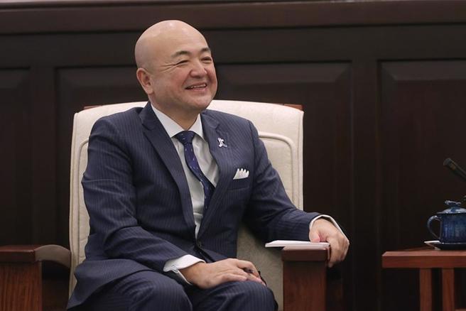 日本驻台代表片山和之。(资料照片，总统府提供)