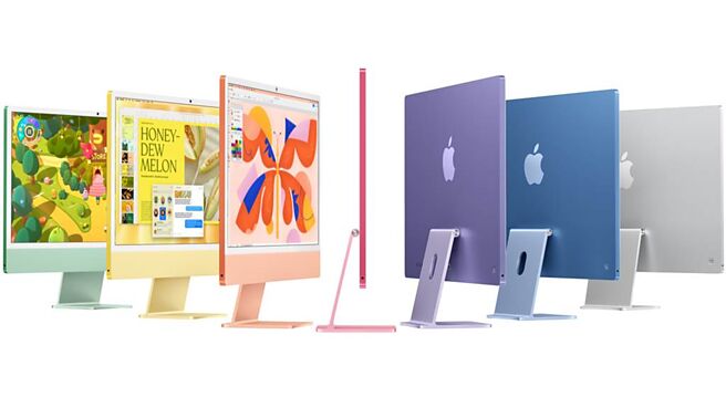 苹果发表新一代iMac，支援Apple Intelligence，预计11月8日开卖。图／摘自苹果官网