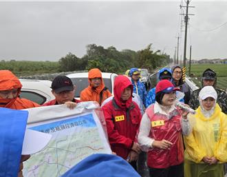 颱風康芮逼近！張麗善防災視察 加速有才寮大排堤防整建