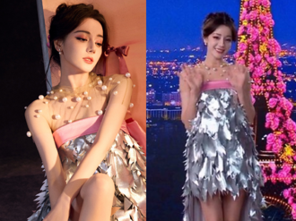 迪麗熱巴甩未婚生子傳聞　穿1造型直播挨批：錫箔紙裝