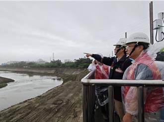 視察滯洪池及清淤防汛  陳其邁要求水利局提升保護標準