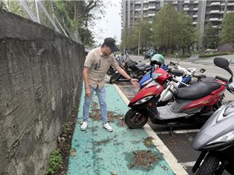 左營標線人行道成機車違規重災區 居民苦不堪言