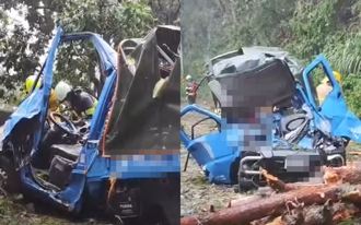 影》下山躲颱風斷魂！合歡山公路巨樹砸車1死1傷 搶救現場曝
