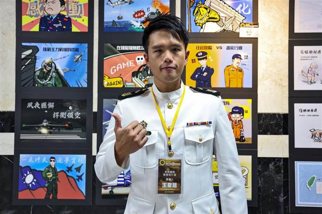 心戰大隊王聖廷上士。（記者劉宸瑋攝）