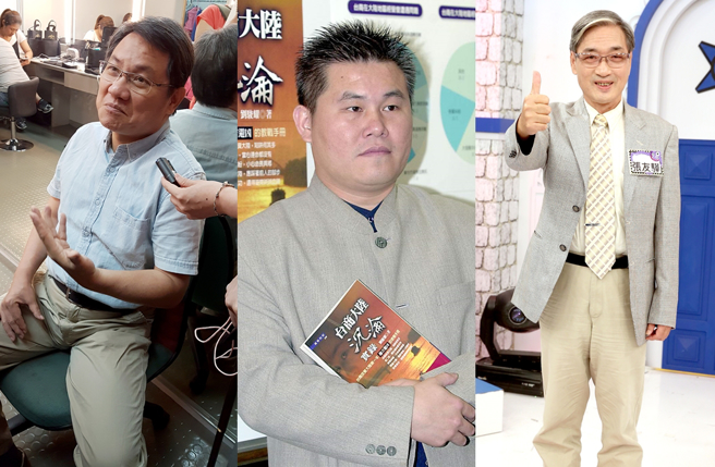  许圣梅感慨近年陆续送走陈立宏（左起）、刘骏耀、张友骅。（图／中时资料照）