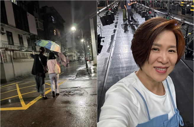 杨月娥昨晚不小心在街头跌倒。（图／杨月娥 脸书）