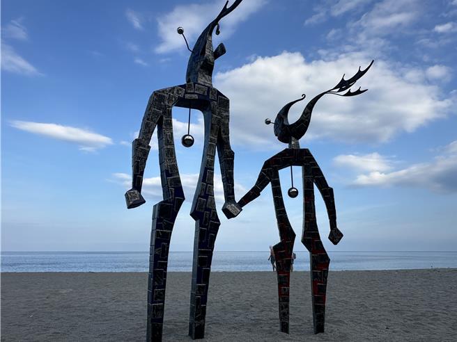 南迴藝術季作品「是那裏嗎」。(蔡旻妤攝）