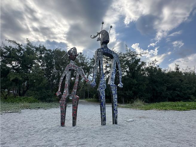 南迴藝術季作品「是那裏嗎」。(蔡旻妤攝）