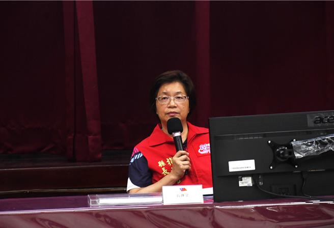 彰化县长王惠美指示县府各单位做好防颱应变工作。（彰化县政府提供／孙英哲彰化传真）