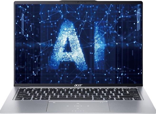 家乐福双11优惠宏碁轻薄AI笔记型电脑，特价2万8900元，买就送三星随身碟256G。（家乐福提供）