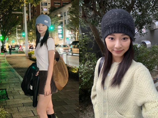 周子瑜私下穿搭朴素简约，仍抵挡不住明星光环。（图／翻摄自IG @thinkaboutzu）