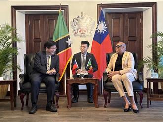 林佳龍訪中南美洲最後一站  會見聖克里斯多福總督、總理