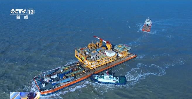 陸首個海洋油氣裝備智慧工廠滿滿黑科技。（大陸央視）