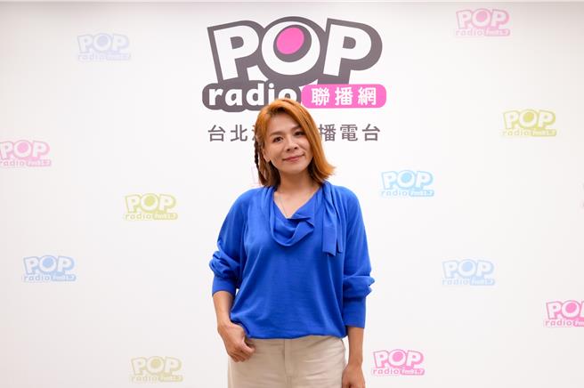 江美琪上电台节目受访。（POP Radio提供）