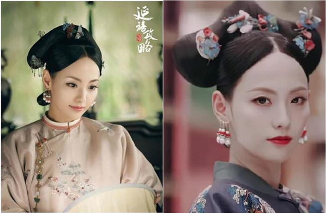 张嘉倪以《延禧攻略》的「最美妃子」顺嫔爆红。（图／微博）