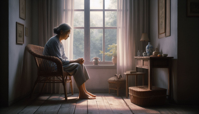 不滿母親當年禮物只發給鄰居小孩，讓年幼的她身心極度受創，憤而訴請免除扶養義務獲准。（示意圖、與本案無關／AI生成）