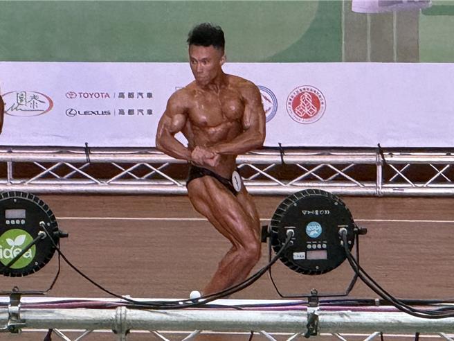 今年度「全民运动会」基隆市代表队共获7金3银5铜，男子组健美第一级的选手高志谦夺得金牌。（基隆市教育处提供／徐佑升基隆传真）