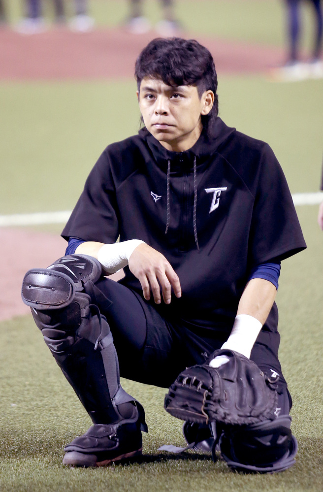 统一狮捕手陈重羽虽未入选12强中华队28人名单，仍随队吸取更多经验。（范扬光摄）