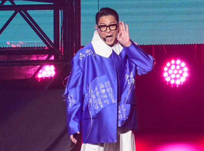 「今天…is the Day 」巡演台湾站，刘德华心疼歌迷落泪，直说当时后台工作人员也哭成一团。（罗永铭摄影）