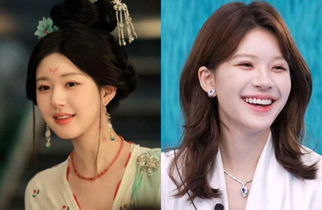 赵露思近日直播带货，被网友们批评五官变形，已经完全认不出脸蛋。（图／微博）