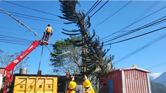 康芮害桃園復興區仍有千戶停電 台電深入山區搶修