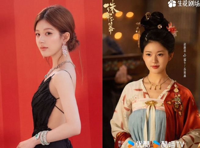 大陆女星赵露思凭藉《传闻中的陈芊芊》爆红后，人气居高不下。（图／翻摄自微博）