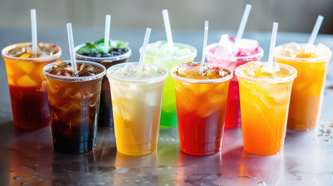 手摇饮中常添加果糖，吃多了恐造成内臟脂肪堆积。（示意图，Shutterstock／达志）