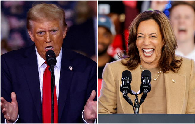 2日一項美國愛荷華州民調顯示，賀錦麗（Kamala Harris）在愛州的支持度超前川普3個百分點，川普過去2屆都贏得愛州。（路透社）