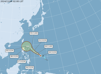 颱風「銀杏」凌晨2時生成 氣象署曝最新路徑 台灣恐受影響