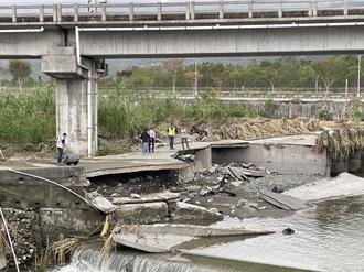 康芮沖毀花蓮瑞北坑排水路基 恐危及鐵道基座 縣府緊急搶險