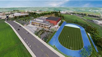 彰縣第三座運動中心「和美全民運動館」上梁 預計2025年完工