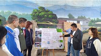 對抗天災 大甲孟春里增滯洪池抽水機 預計11月底完工