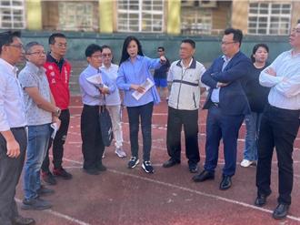 桃园经国国中操场整修在望 立委争取950万经费换新