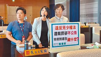 台中违反儿少法公告 挨轰不透明