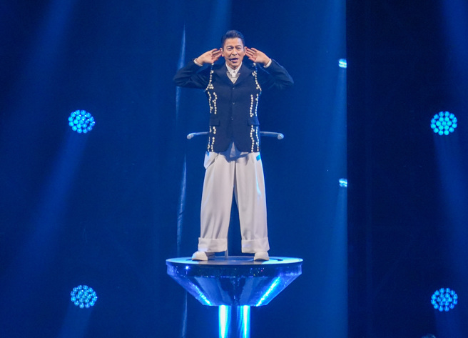  刘德华演唱会。（罗永铭摄）