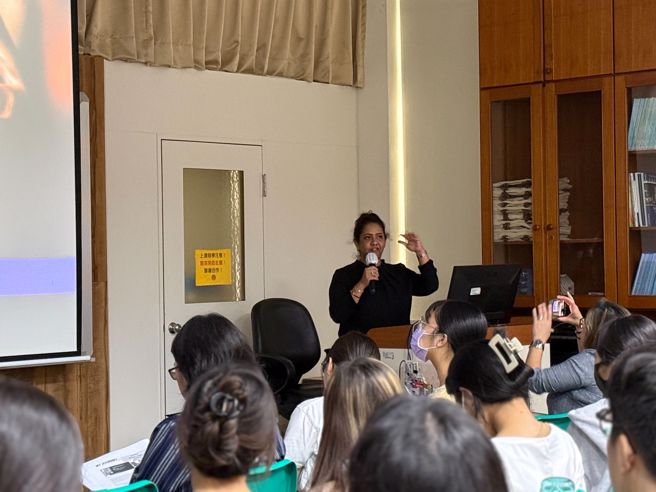 Hameed博士此次演講展現她對教育領導的深厚見解及豐富經驗。(照片/南大提供)